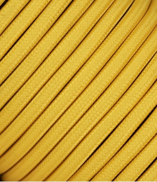 Tekstiilkaabel 2x0,75 mm², kollane