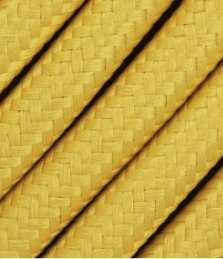 Tekstiilkaabel 2x0,75 mm², kollane
