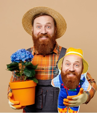 Isikupärastatud näopildiga padi Gnome GNM28
