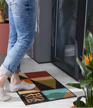 Uksematt Kleen-Tex Wash+Dry Retro Shapes
