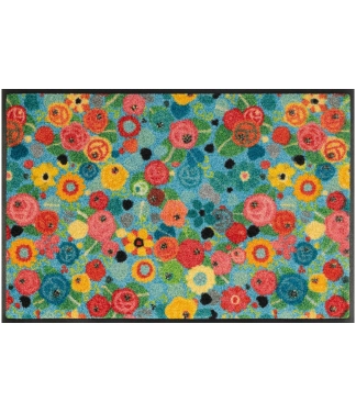 Uksematt Kleen-Tex Wash+Dry Flower Power