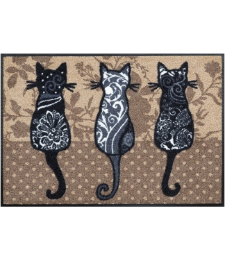 Uksematt Kleen-Tex Wash+Dry Katzenbande