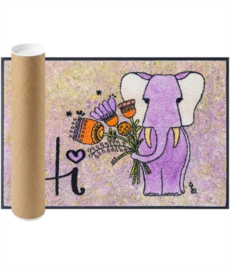 Uksematt Kleen-Tex Wash+Dry Lucky Elephant