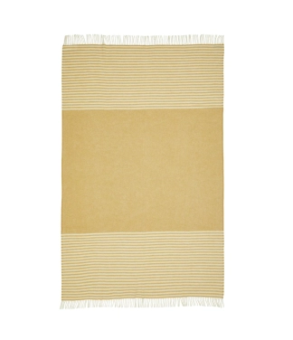 Triipudega kollane villane pleed Scandimama Sunflower Yellow 0128