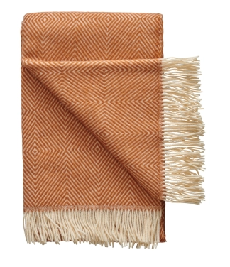 Helepruuni värvi villane pleed Scandimama Cinnamon 8109