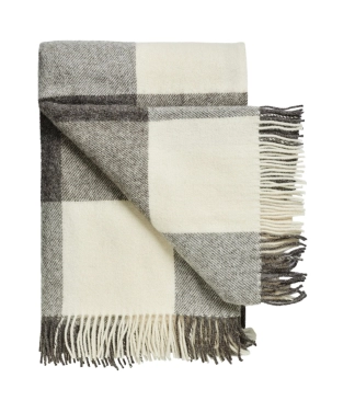 Villane pleed Scandimama Grey White 0101