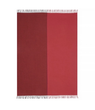 Merino vilnos pledas raudoni atspalviai Beetroot Rhubarb