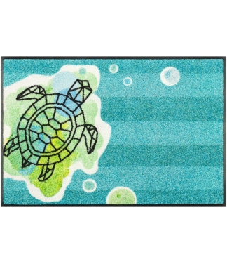 Helesinine uksematt Turtle Splash