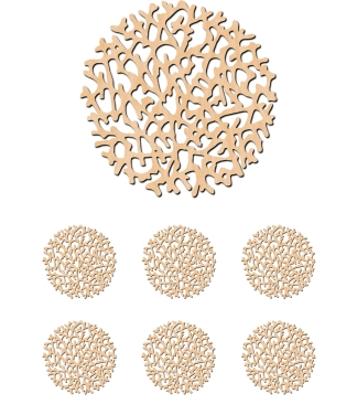 Puidust aluste komplekt Sea Coral