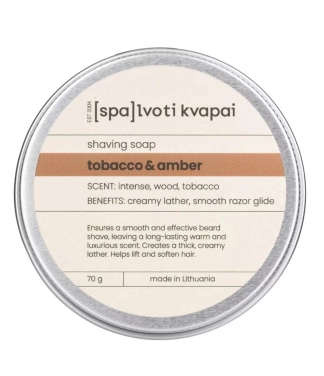 skutimosi muilas tobacco amber