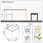 Pott Lechuza Cube Cottage 50 3