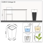 Kõrge välikülvik Lechuza Cubico Cottage 2