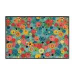 Uksematt Kleen-Tex Wash+Dry Flower Power