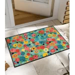 Uksematt Kleen-Tex Wash+Dry Flower Power 1