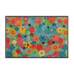 Uksematt Kleen-Tex Wash+Dry Flower Power 2