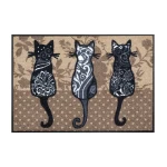 Uksematt Kleen-Tex Wash+Dry Katzenbande