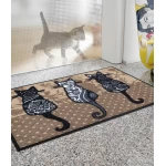 Uksematt Kleen-Tex Wash+Dry Katzenbande 1