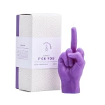 Käsitsi valmistatud küünal F*ck You Purple