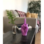 Käsitsi valmistatud küünal F*ck You Purple 1
