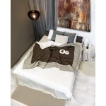 Pruun villane pleed voodil 1