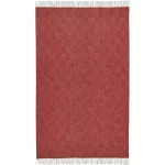 Villane pleed punane pruun rombimustriga 1