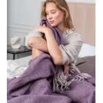 Stiilne lilla villane pleed 1