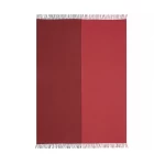 Merino vilnos pledas raudoni atspalviai Beetroot Rhubarb
