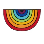 Vikerkaarevärviline uksematt Round Rainbow