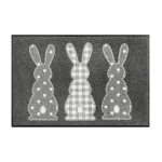 Hall jänestega uksematt Bunny Trio