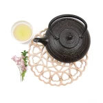 Stiilne ümmargune puidust alus Heart Blossom 25-O12 1