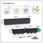 Lillekast Lechuza Balconera Cottage Black 5