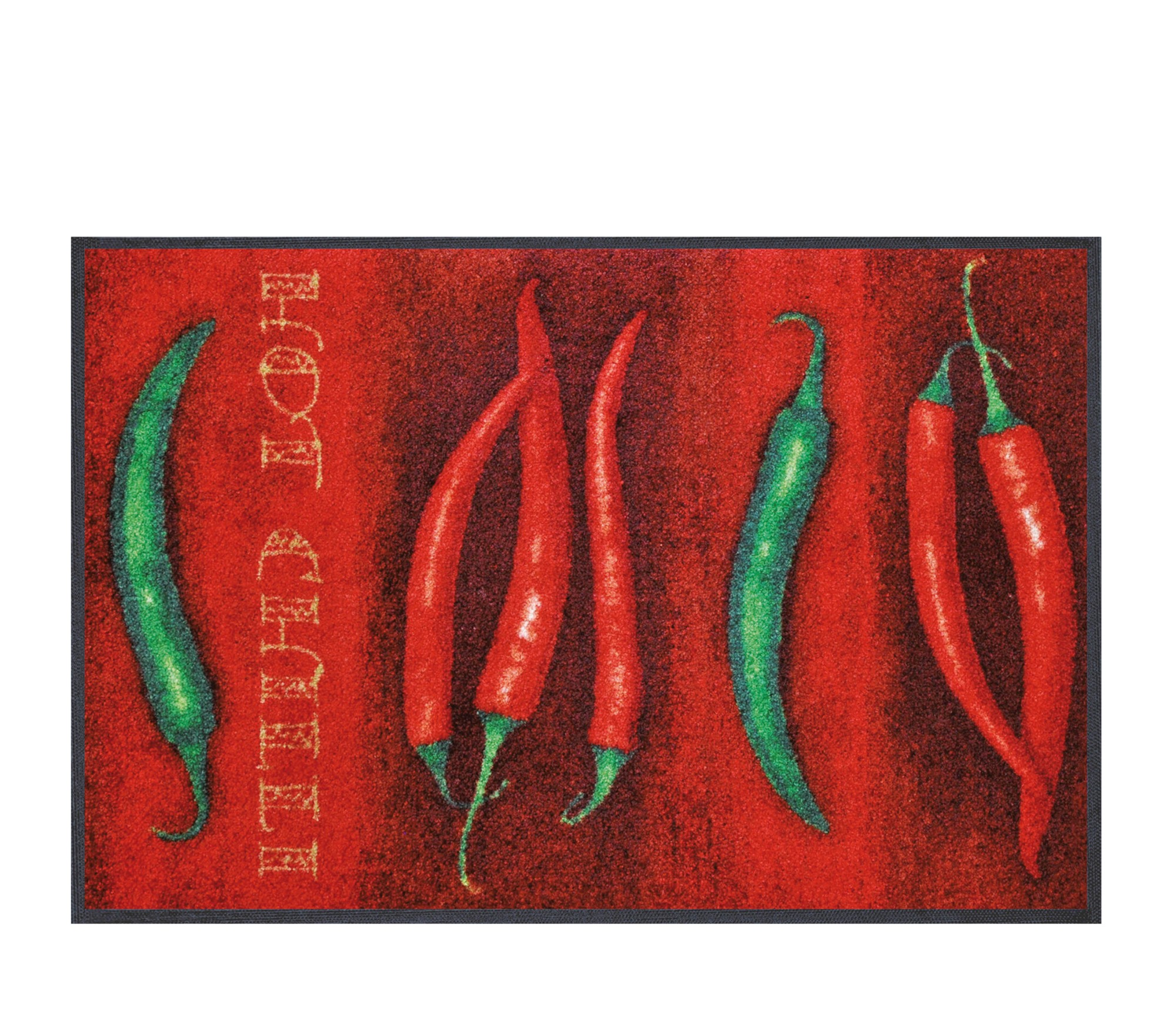 Raudonas durų kilimėlis ho chilli