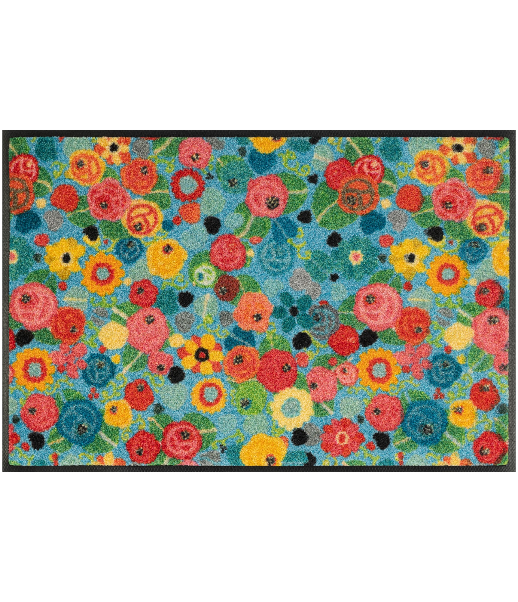 Uksematt Kleen-Tex Wash+Dry Flower Power