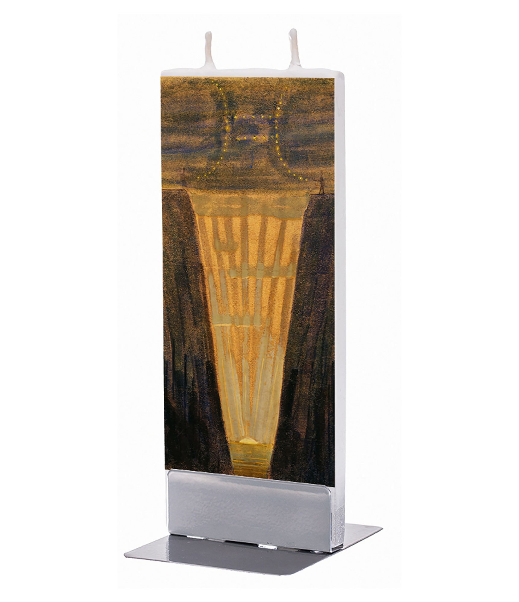 Stačiakampė žvakė su stovu Čiurlionis