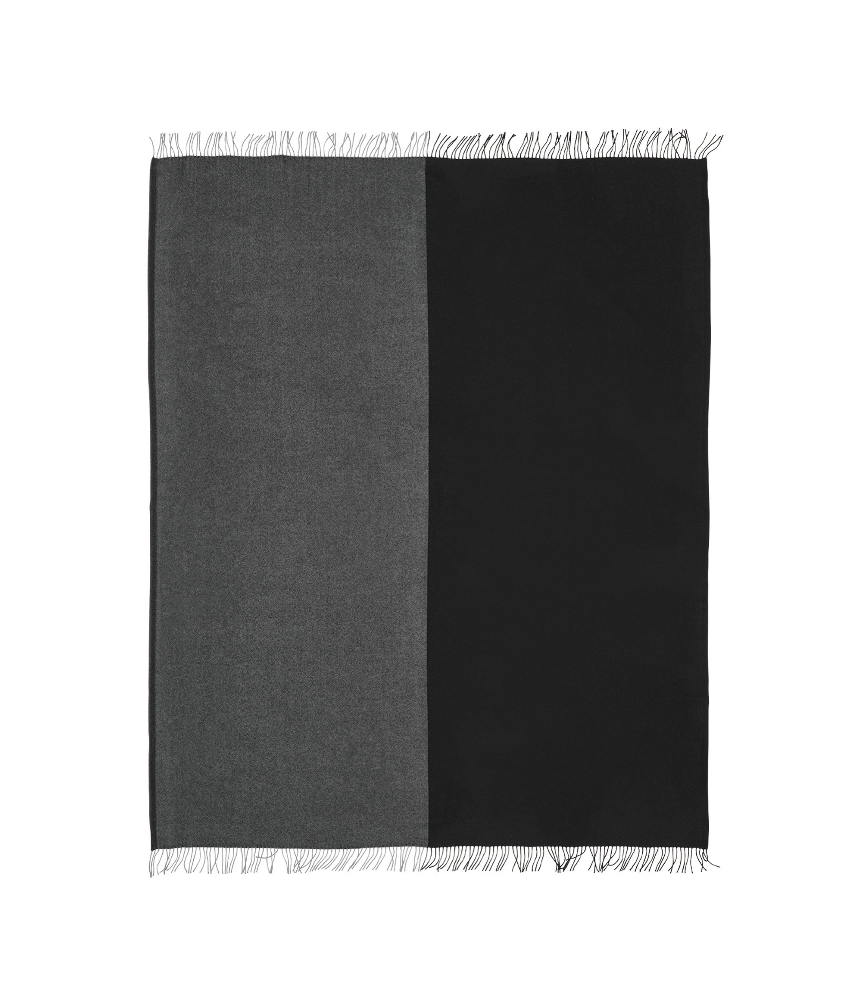 Tumedates värvides merriinovillane pleed Scandimama Granit Black 2201