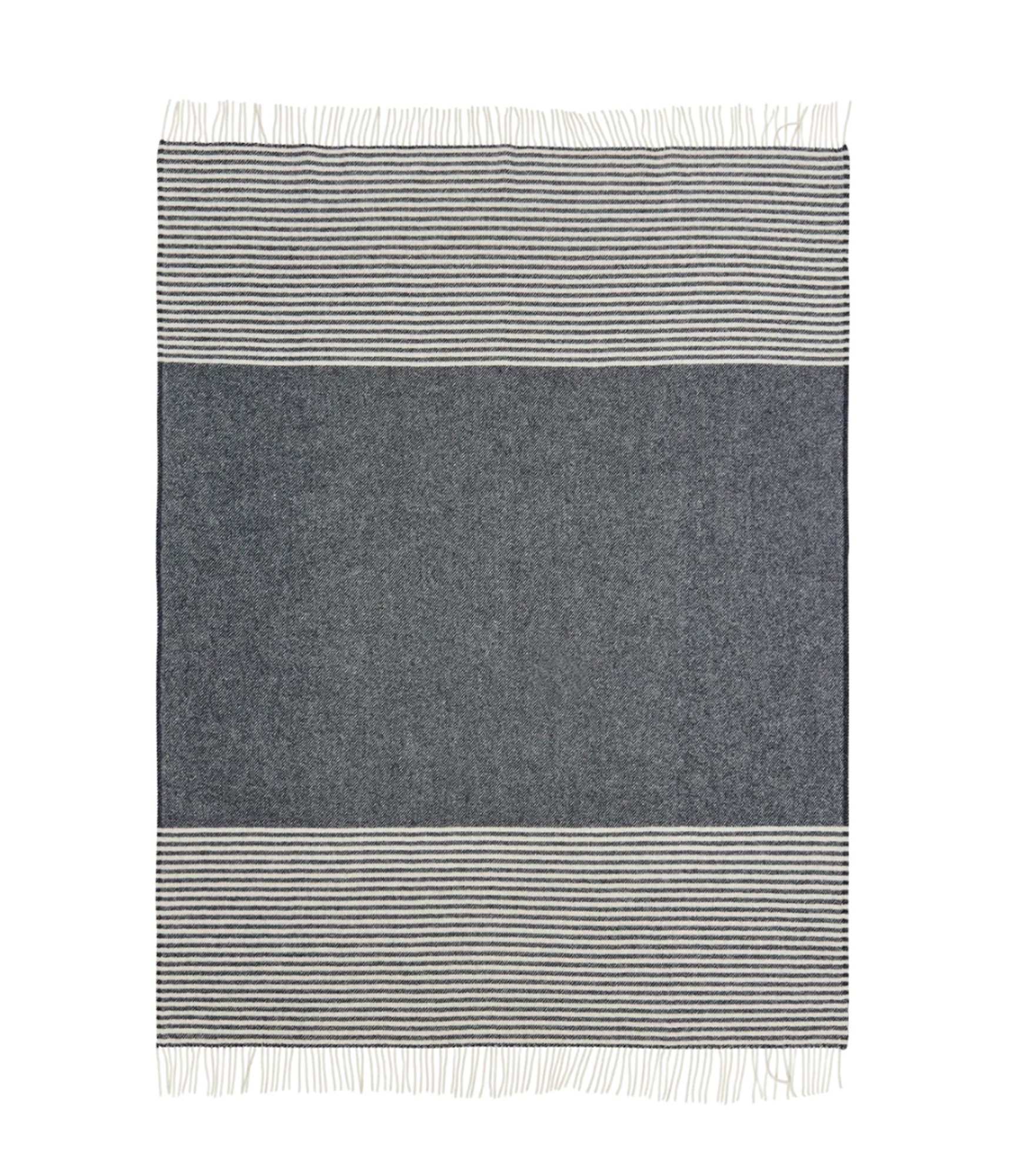Triipudega sinine villane pleed Scandimama Sailor Blue 0183