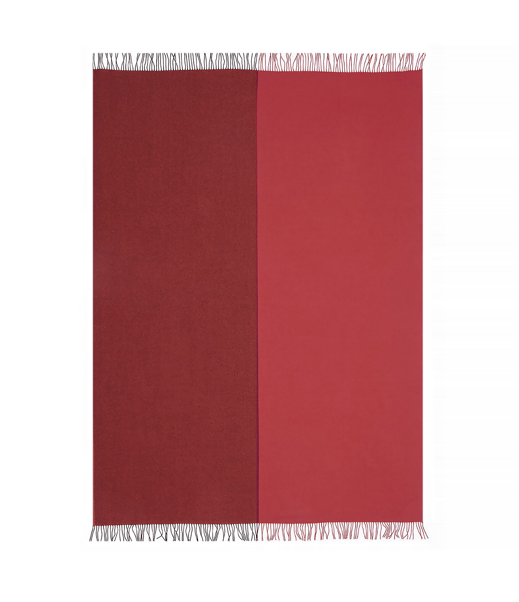 Merino vilnos pledas raudoni atspalviai Beetroot Rhubarb